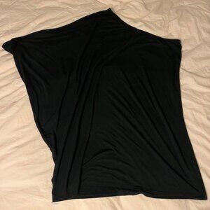 Rachel Pally White Label Black Mini Dress One Shoulder Plus 2x